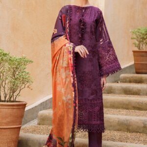 EMBROIDERED JACQUARD LAWN SL12-D04 from Baroque
